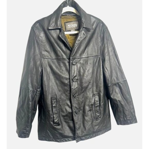 Wilsons Leather Y2K Men Polished Thinsulate Outerwear Quilted Lining Jacket S - Picture 1 of 8